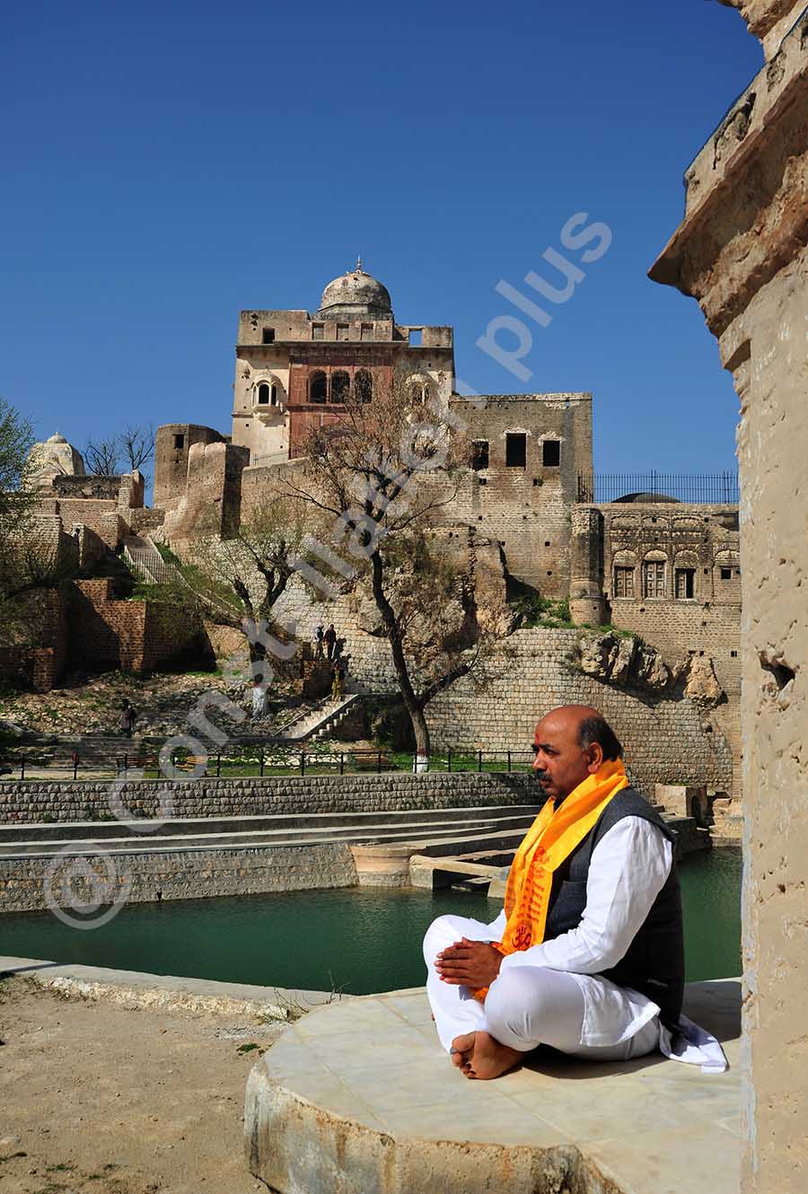 Shiv yatri at Katas Raj